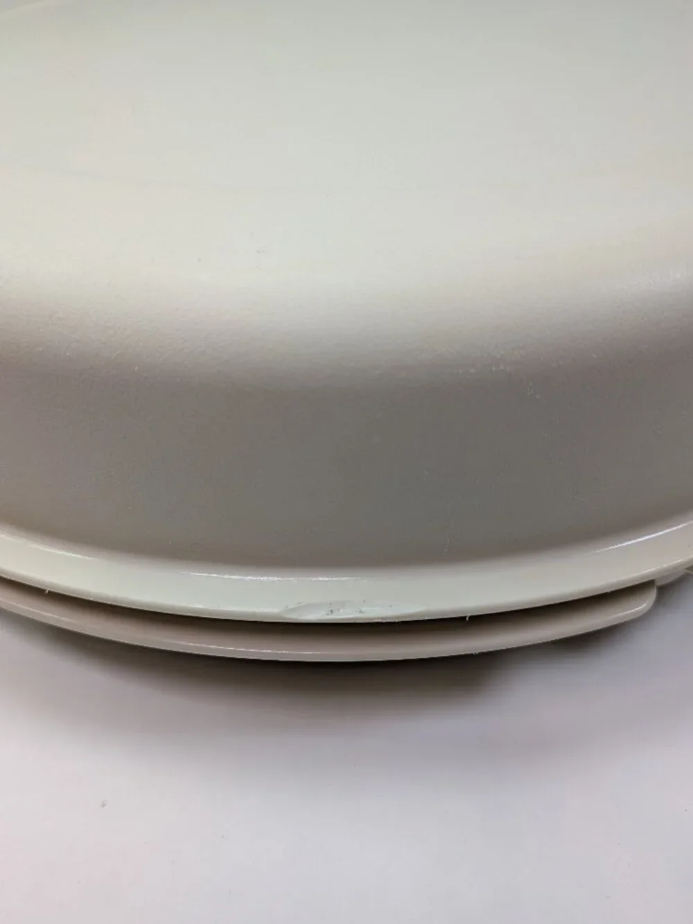 Vintage Tupperware Cream Divided Party Tray Container 1665 Craft Organizer Lid